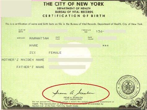 The id number is already allocated at the time the birth certificate is generated and required for child passport applications. Obtaining A Birth Certificate In Ny | Birth certificate ...