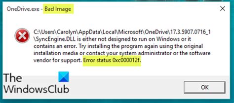 How To Fix Bad Image Error 0xc000012f In Windows 10 Benisnous