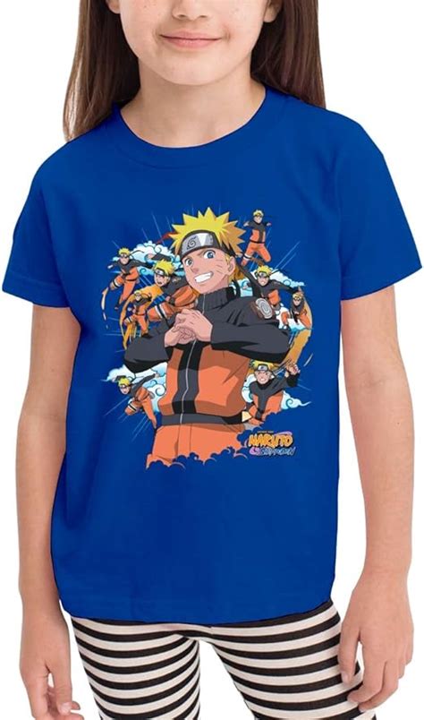 T Shirt Naruto Uzumaki Enfant 100 Coton Top Tee Noir Amazonfr