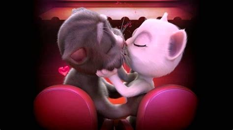 My Talking Tom Love Angela Tom And Angela Love Story Youtube