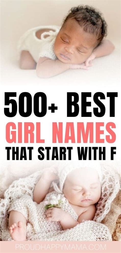 500 Girl Names That Start With F Unique And Beautiful