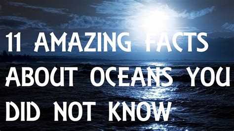 11 Amazing Facts About Oceans You Did Not Know Hd Youtube