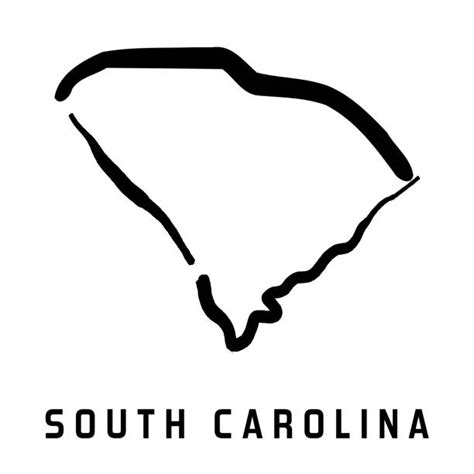 Blank south carolina city map. Best South Carolina Outline Illustrations, Royalty-Free ...