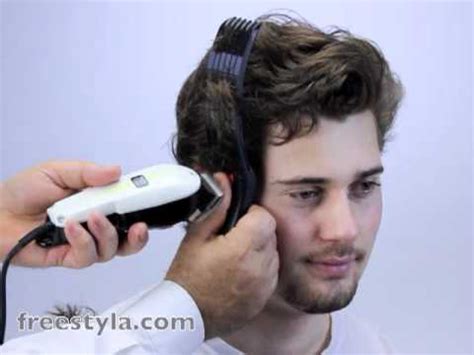Pull the hair straight down and hold the scissors so they're parallel to the hair. Home haircut - How to layer hair with Wahl Clippers the ...