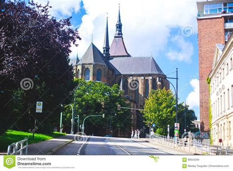 Altstadt (old town) around the alter markt (old market), which had st. View Of Rostock City Old Town Market Square With Town Hall ...