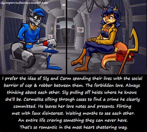 Sly Cooper Confessions I Prefer The Idea Of Sly And Carm Spending