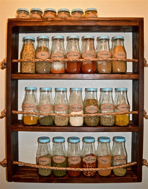 16 Practical Handmade Spice Rack Ideas That Will Help You Organize Your