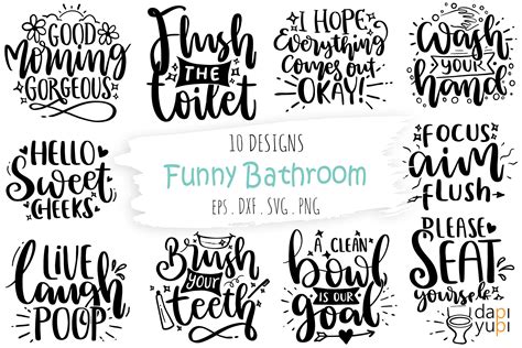 Bathroom Svg Funny Bathroom Quote Svg Funny Bathroom Svg Instant