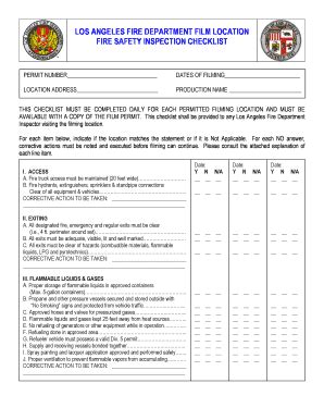 Check spelling or type a new query. Fillable Online Fire Safety Field Inspection Checklist ...
