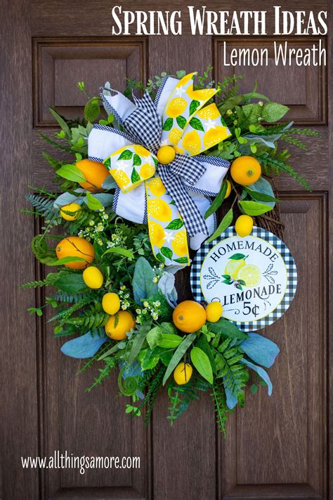 American Home Interior This Lemon Wreath Is Perfect For Spring Or