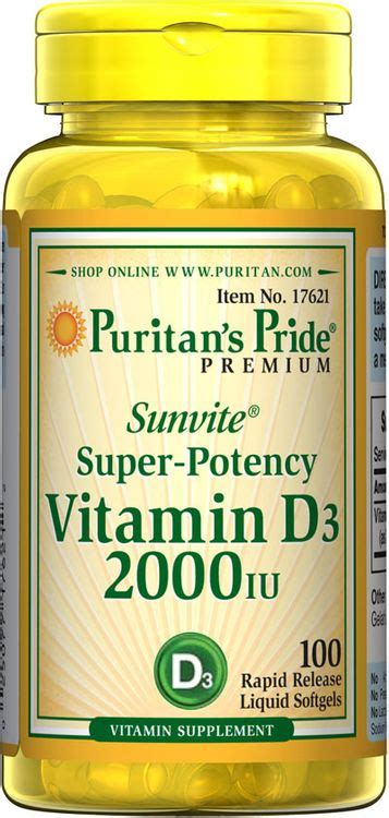 Contains more vitamin c than in 10 oranges.^ emerge and see today! Puritan's Pride Vitamin D3 2000 IU-100 Softgels Reviews 2020