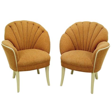 Perfect for the extra bedroom full bedroom 1930s 7 piece art. Pair 1930s Asymmetrical Art Deco Shell Back Chairs at 1stdibs