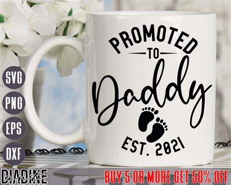 Promoted To Daddy Est.2021 SVG Daddy SVG Dad To Be Svg | Etsy