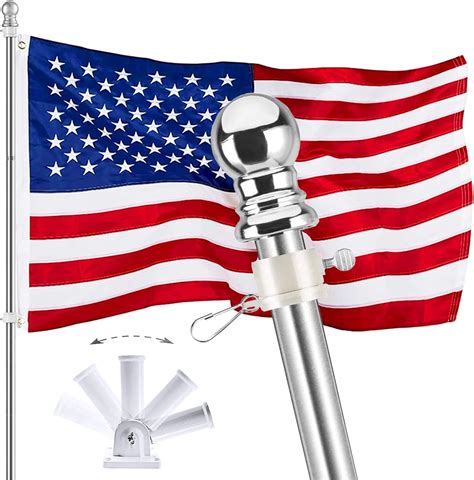 6ft Flag Pole Kit 304 Stainless Steel Flagpole With