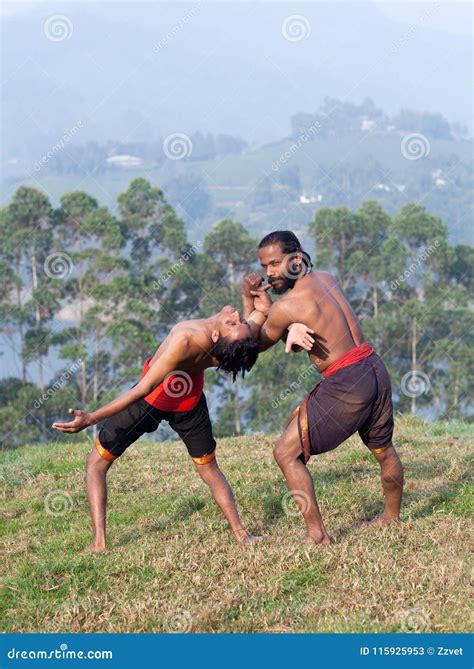 Kalaripayattu Martial Art In Kerala India Stock Image Image Of