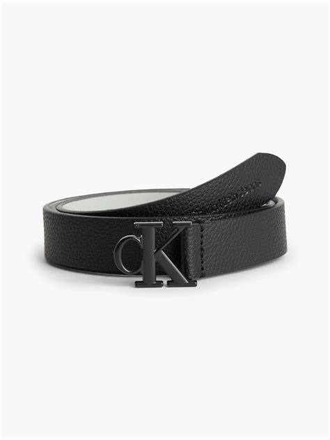 Leather Logo Belt Calvin Klein K60k610365bds