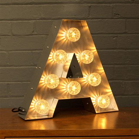 Light Up Marquee Bulb Letters A To Z By Goodwin And Goodwin