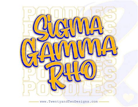 Sigma Gamma Rho Svg Sgrho Svg Pretty Poodle Svg Rhoyalty Etsy In 2022