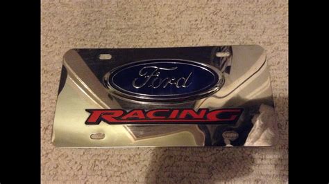 Ford Racing License Plate Youtube