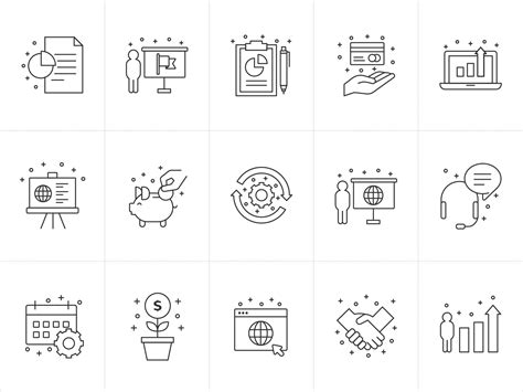 20 Free Business Vector Icons Psd