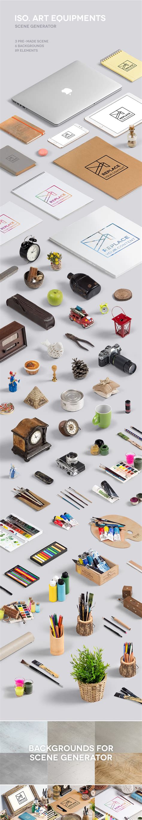 Download Free Art Scene Generator Mockup Kit - GraphicsFuel