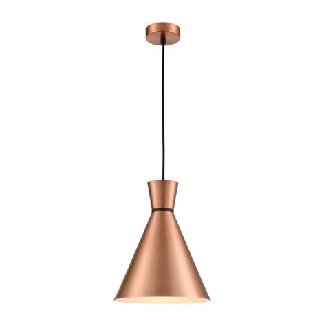 Franklin Small Ceiling Pendant Light In Satin Copper Finish Sus216