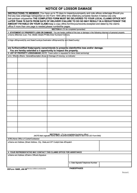 Top Dd Form 1840 Templates Free To Download In Pdf Format