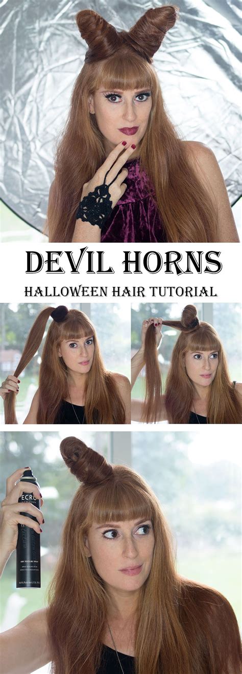 Gina Michele Hair Tutorial Halloween Hair Hair Horn