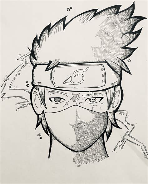 Naruto Shippuden Drawing Kakashi Hatake You Can Edit Any Of Drawings