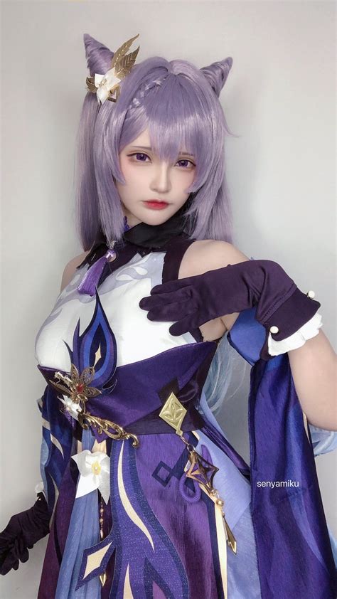 keqing cosplay by senyamiku r genshin impact