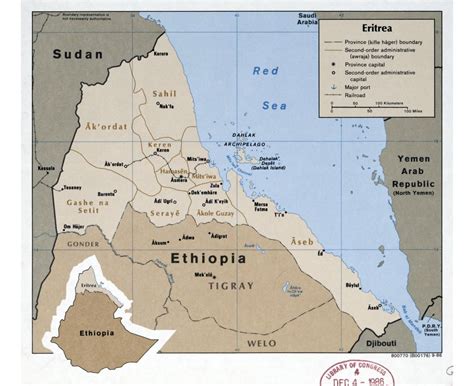 Including the full map of the decisions of the eritrea ethiopia boundary commission eebc. Maps of Eritrea | Collection of maps of Eritrea | Africa ...