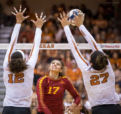 University Of Texas Longhorns Volleyball Game Against The Iowa State