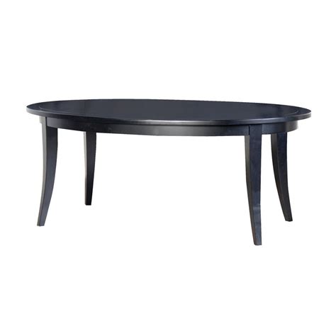Pull your bottom toward you while your helper pulls against them until the table parts to reveal a gap large enough to insert a dining table leaves. BLACK OVAL DINING TABLE - The Home Market