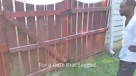 How To Repair A Sagging Wooden Gate Cheaply Youtube