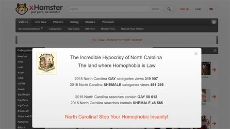 Porn Site Xhamster Is Protesting North Carolinas Anti Lgbt Bill