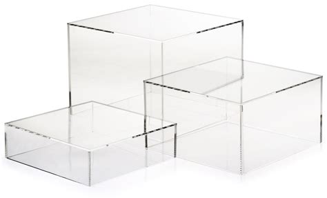 Clear Acrylic Cubes Display Risers