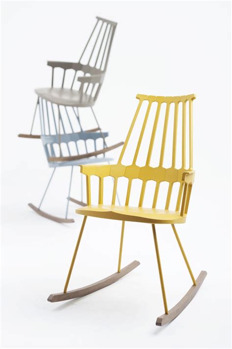 They're iconic, they're coveted and they're here. Set of 2 Kartell Comback Chairs in Grey Blue with Oak Legs ...
