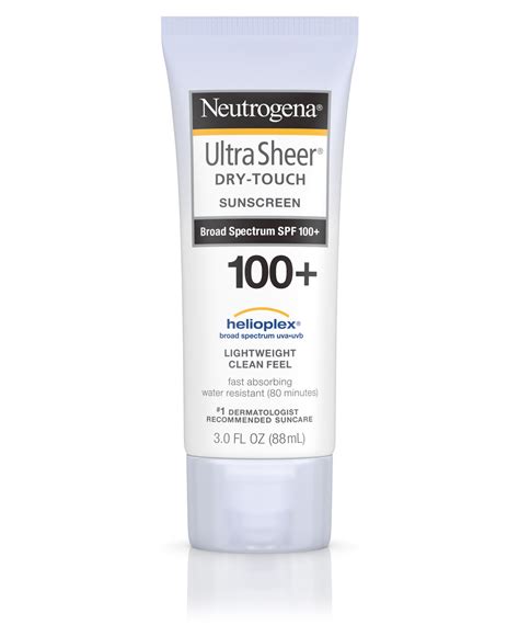 Ultra Sheer® Dry Touch Sunscreen Lotion Spf 100 Neutrogena®