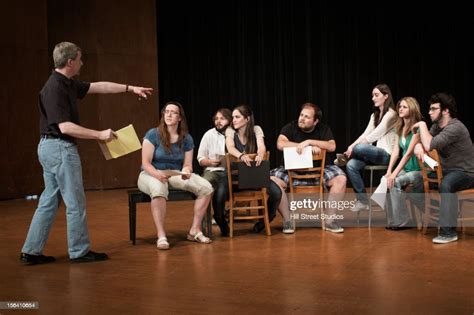 Actors Rehearsing On Stage High Res Stock Photo Getty Images