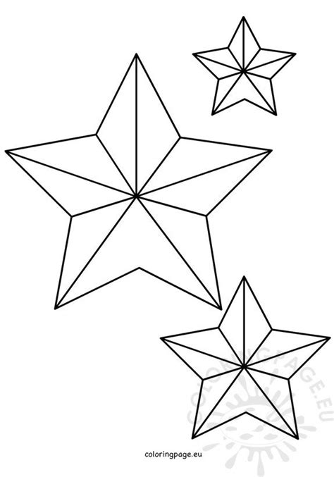 Plain gingerbread man coloring page from christmas gingerbread category. Five Pointed Christmas Star shape - Coloring Page