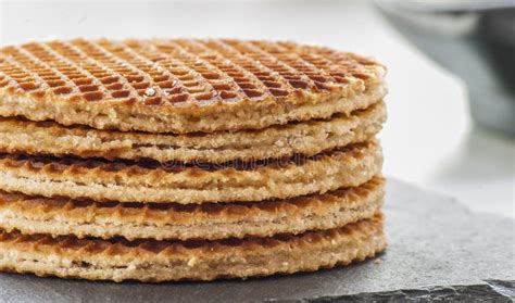 Dutch Waffles Close Up Stock Photo Image Of Breakfast 44215324