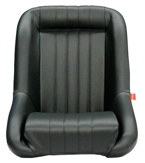 Classic Low Back Pu Leather Bucket Seats Car Fixed Back Black For Ford