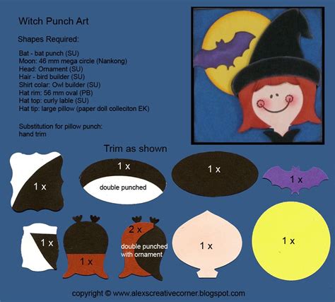 Alexs Creative Corner Halloween Treats Witch Stampin