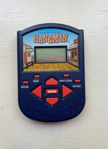 Milton Bradley Hangman Electronic Handheld Video Game Works 1995 Ebay