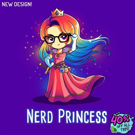 Nerd Princess The Big Theory Teeturtle Nerdy Shirts Dibujos Cute