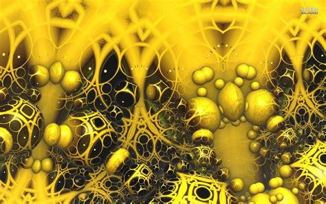 Yellow Fractal Spheres Wallpaper Fractals Wallpaper Surfing Waves