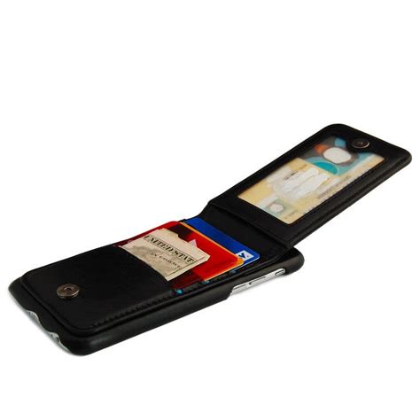 Iphone 6 Black Classic Genuine Leather Wallet Case