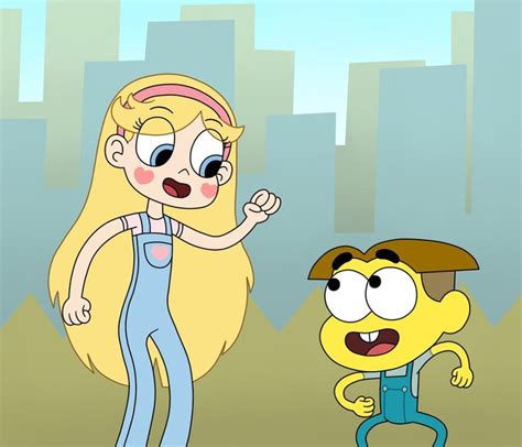 Star Butterfly And Cricket Green In The Big City By Deaf