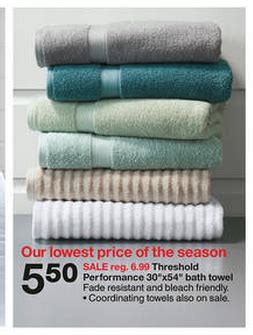 Free nz standard shipping over $100 (ts&cs apply). Target: Threshold Bath Towels for $3.50! - My Frugal ...