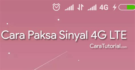 Agar jaringan internet kuat solusi nya ada di artikel berikut ini. Cara Agar Sinyal HP Selalu 4G LTE Terus Stabil & Lancar ...